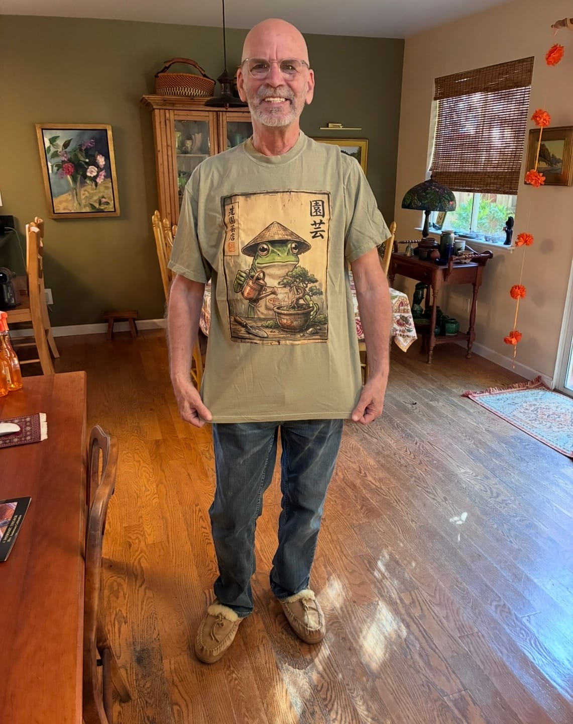 Customer photo review of Bonsai Frog T-Shirt