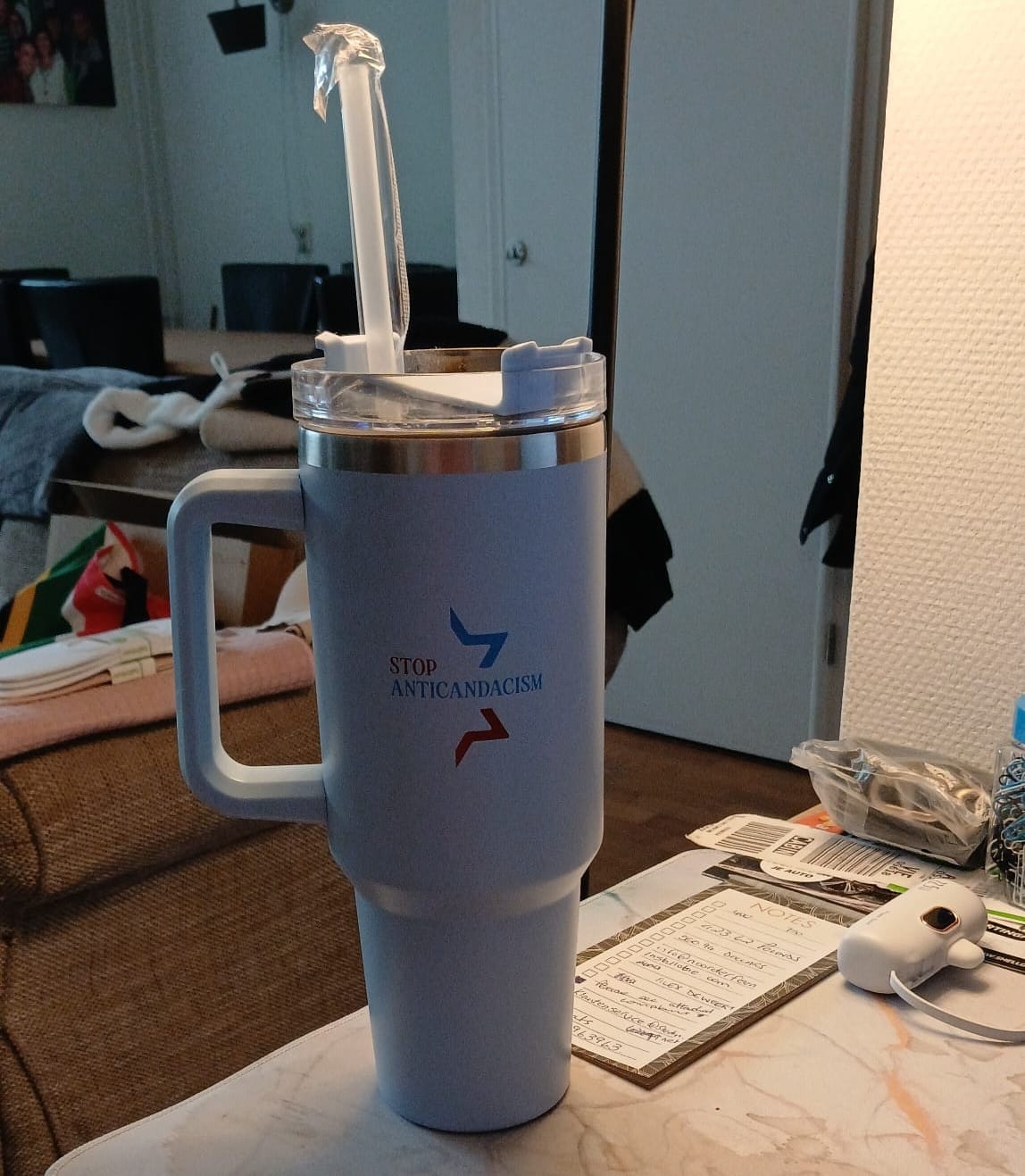 Customer photo review of Stop Anticandacism Cup