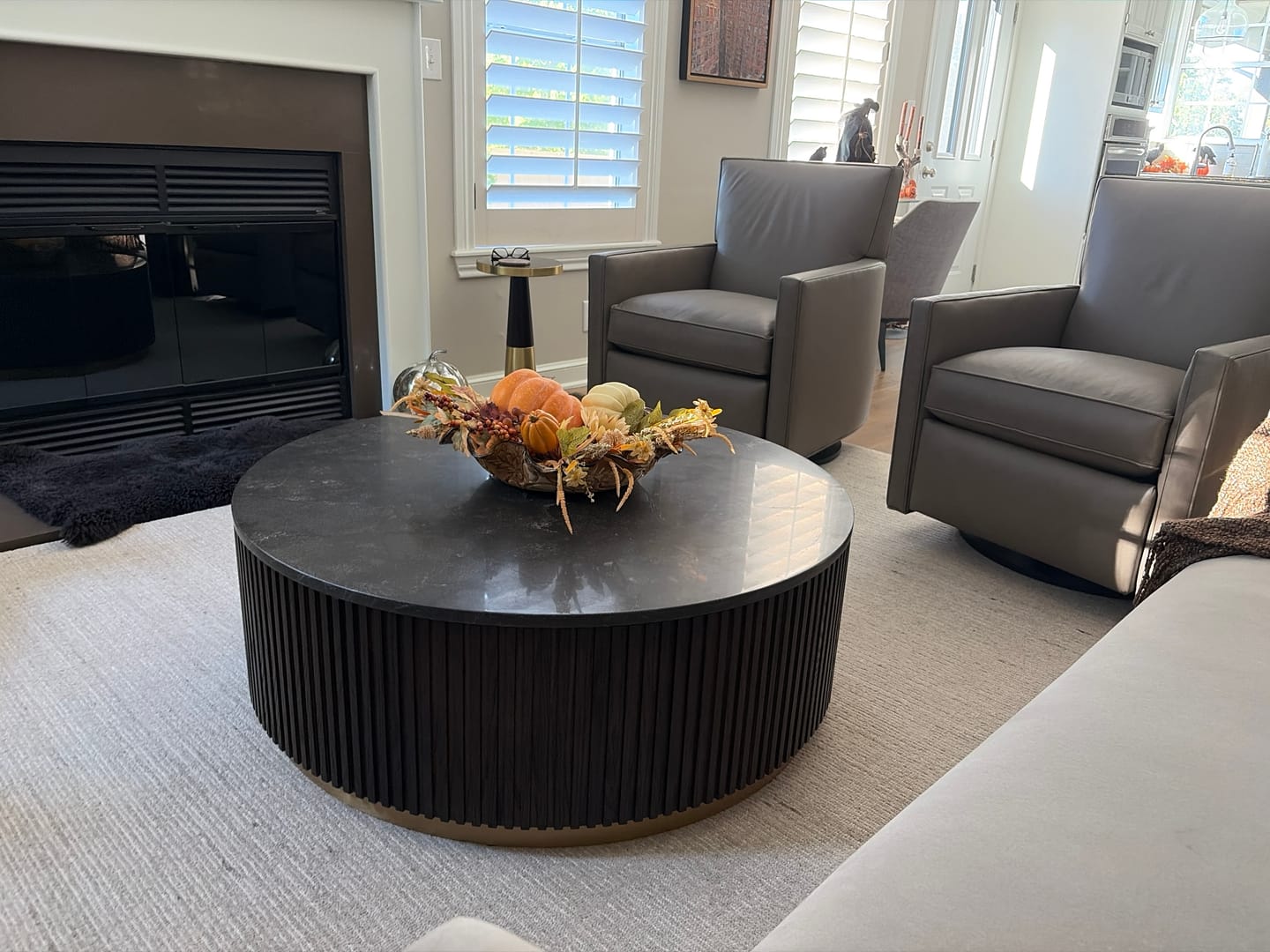 Customer photo review of Fanny Round Coffee Table