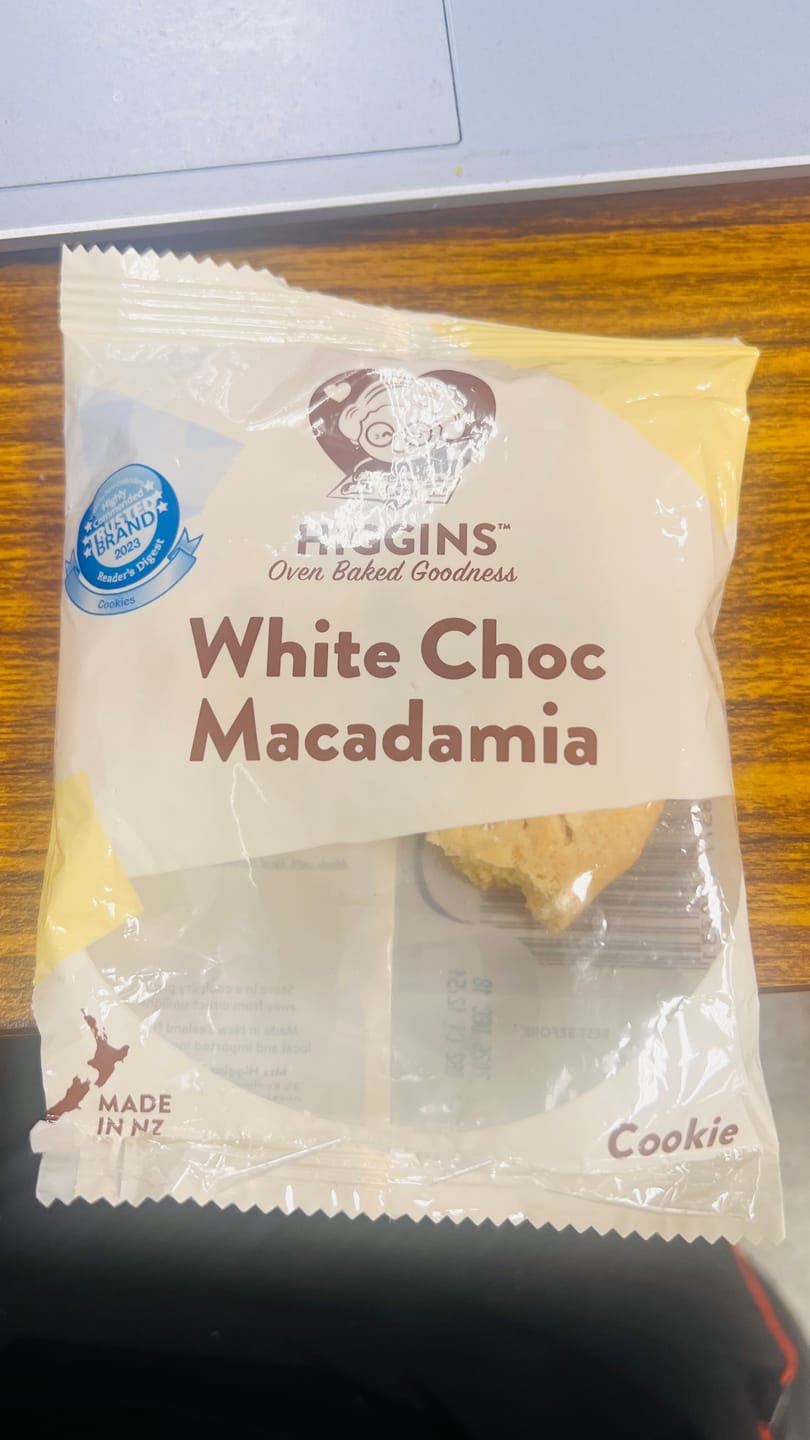 Customer photo review of Mrs Higgins White Chocolate Macadamia Cookies