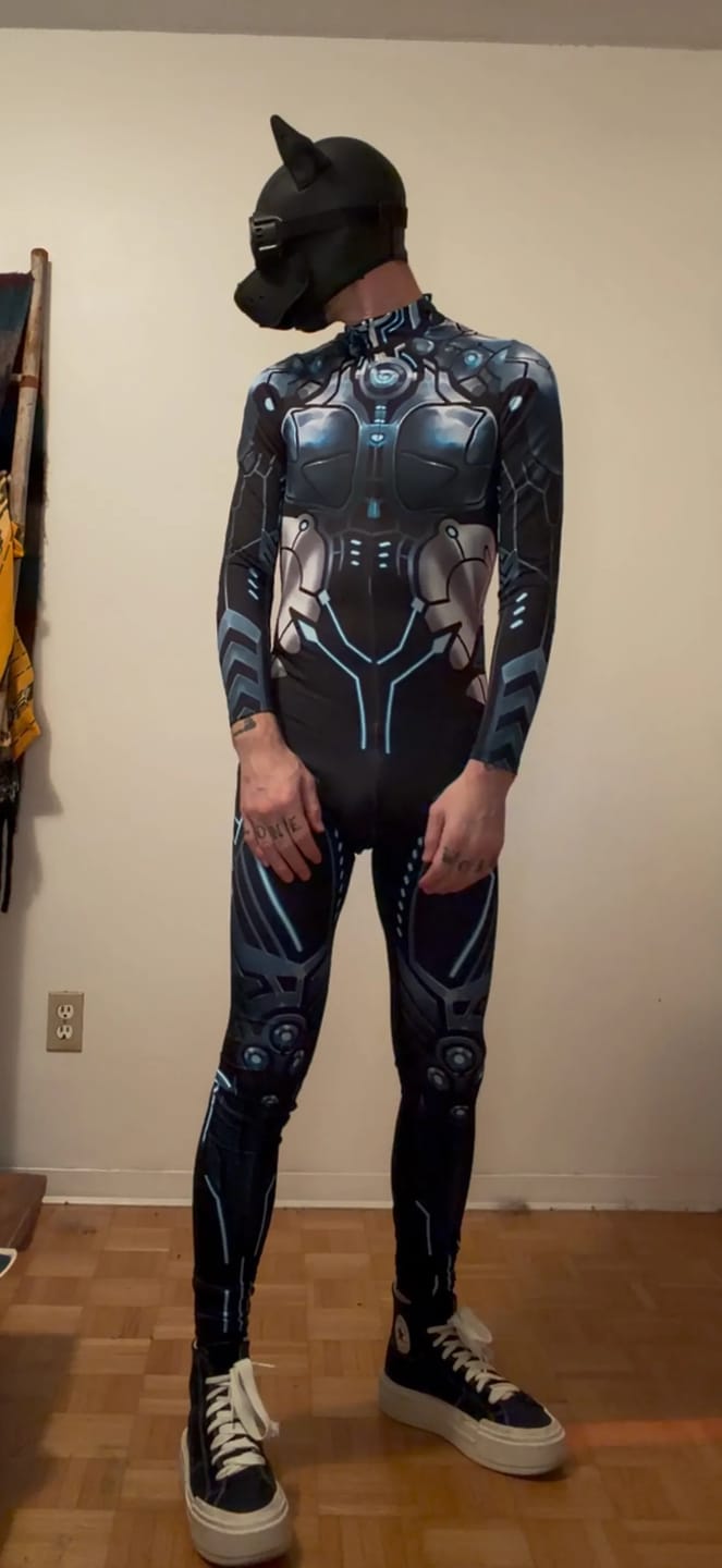 Customer photo review of Wanna Cyber Men Costume