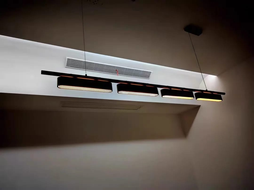 Customer photo review of Aldevra Modern Linear LED Chandelier