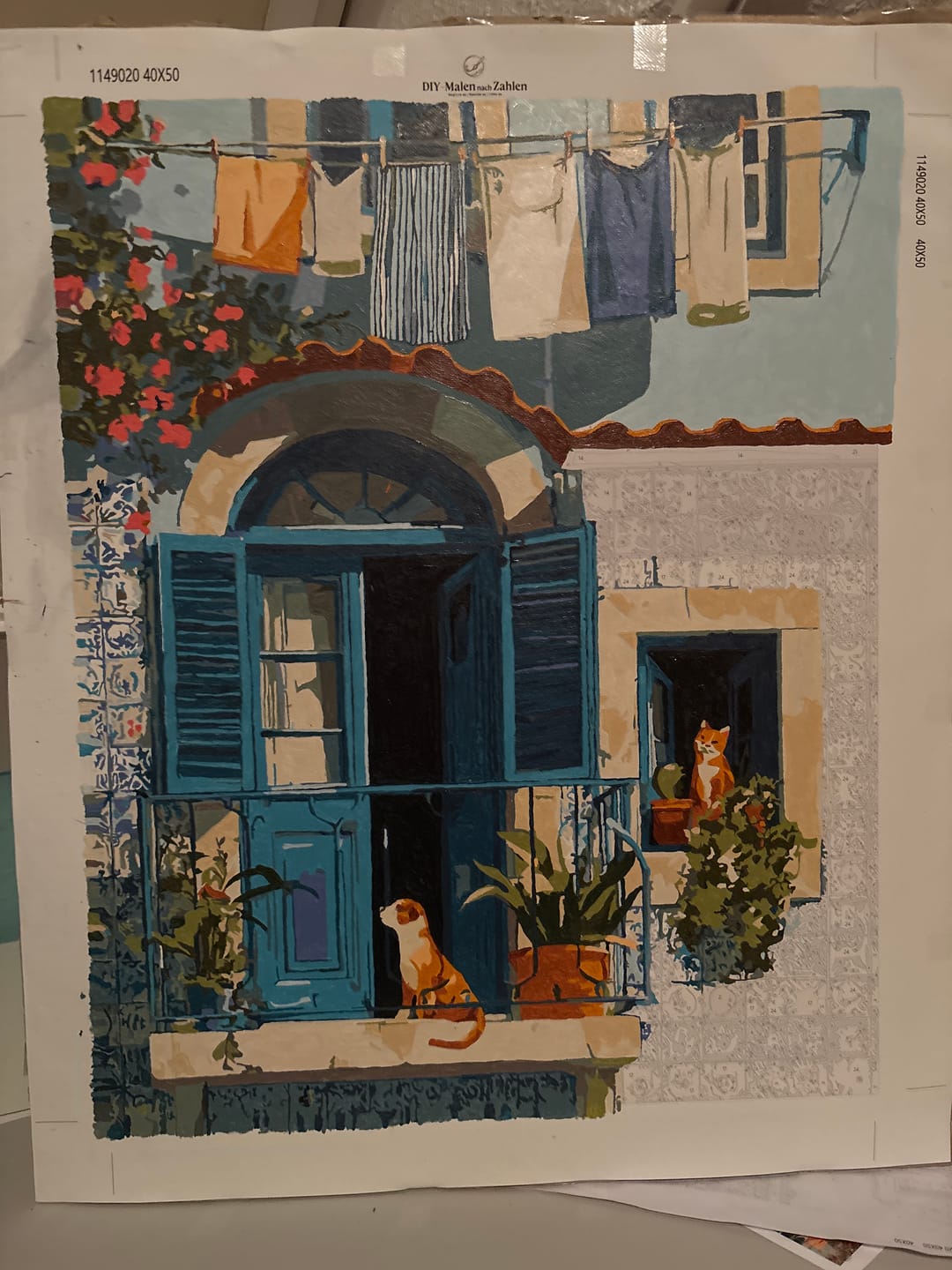 Customer photo review of Malen nach Zahlen - Ein mediterraner Balkon