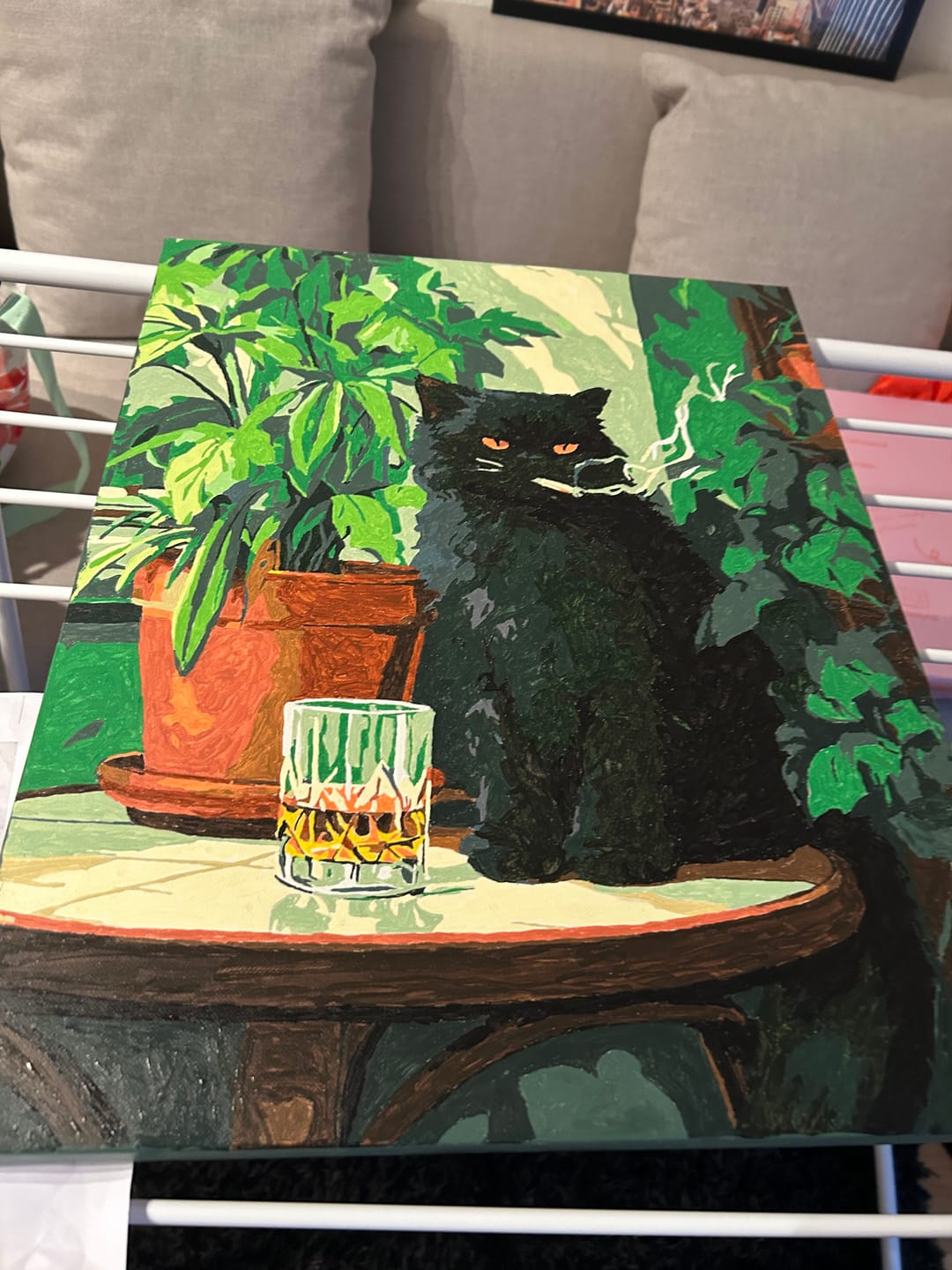 Customer photo review of Malen nach Zahlen - Grumpy Cat