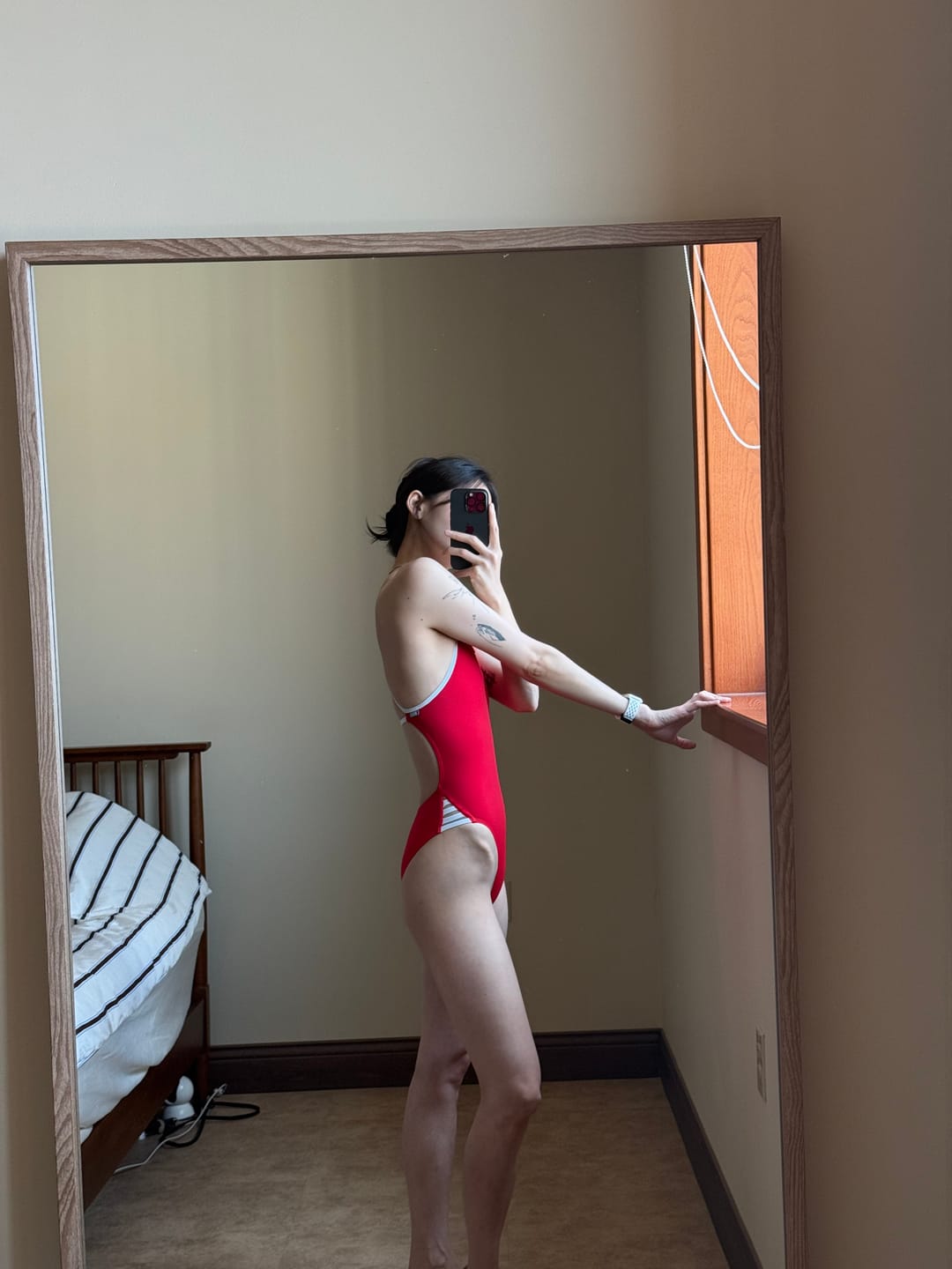 Customer photo review of ZAMBIA ONE PIECE - Ruby|White