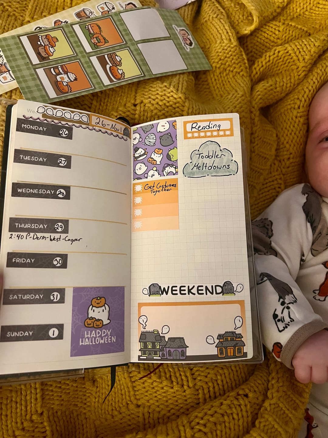 Customer photo review of Spooky Boos Mini Planner Kit (Set of 2)