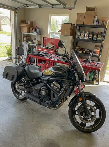 Customer photo review of 28L - Baelor Medium Hard Mount Kawasaki Vulcan S VN650 Motorcycle Saddlebags