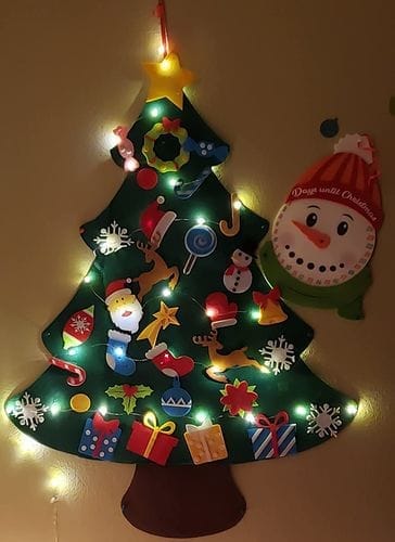 Customer photo review of Montessori Christmas™- Christmas Tree🎄 and Snowman⛄️