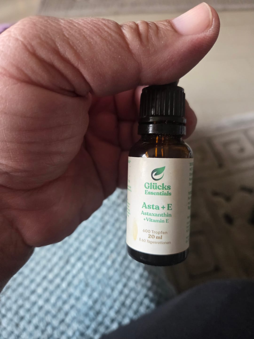 Customer photo review of Asta + E - Astaxanthin + Vitamin E - 20 ml