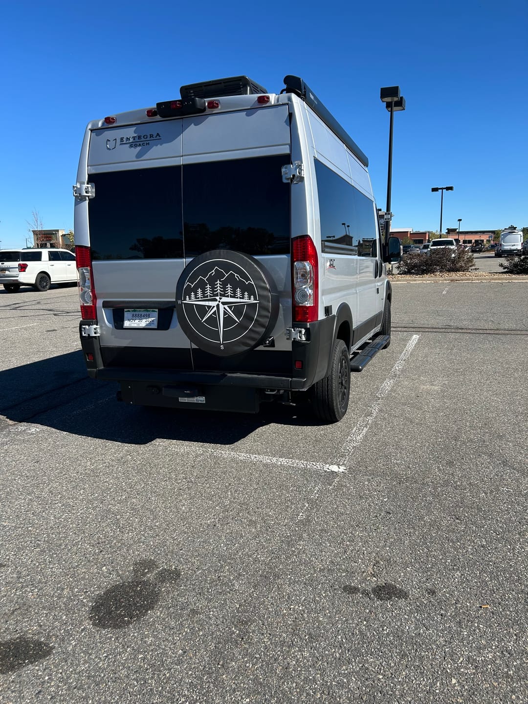 Customer photo review of Mountains & Compass Spare Tire Cover - Jeep, Bronco, Camper, Van, RV