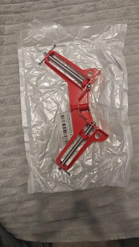 Customer photo review of 90° Corner Clamp for Frames, Boxes & Cabinets