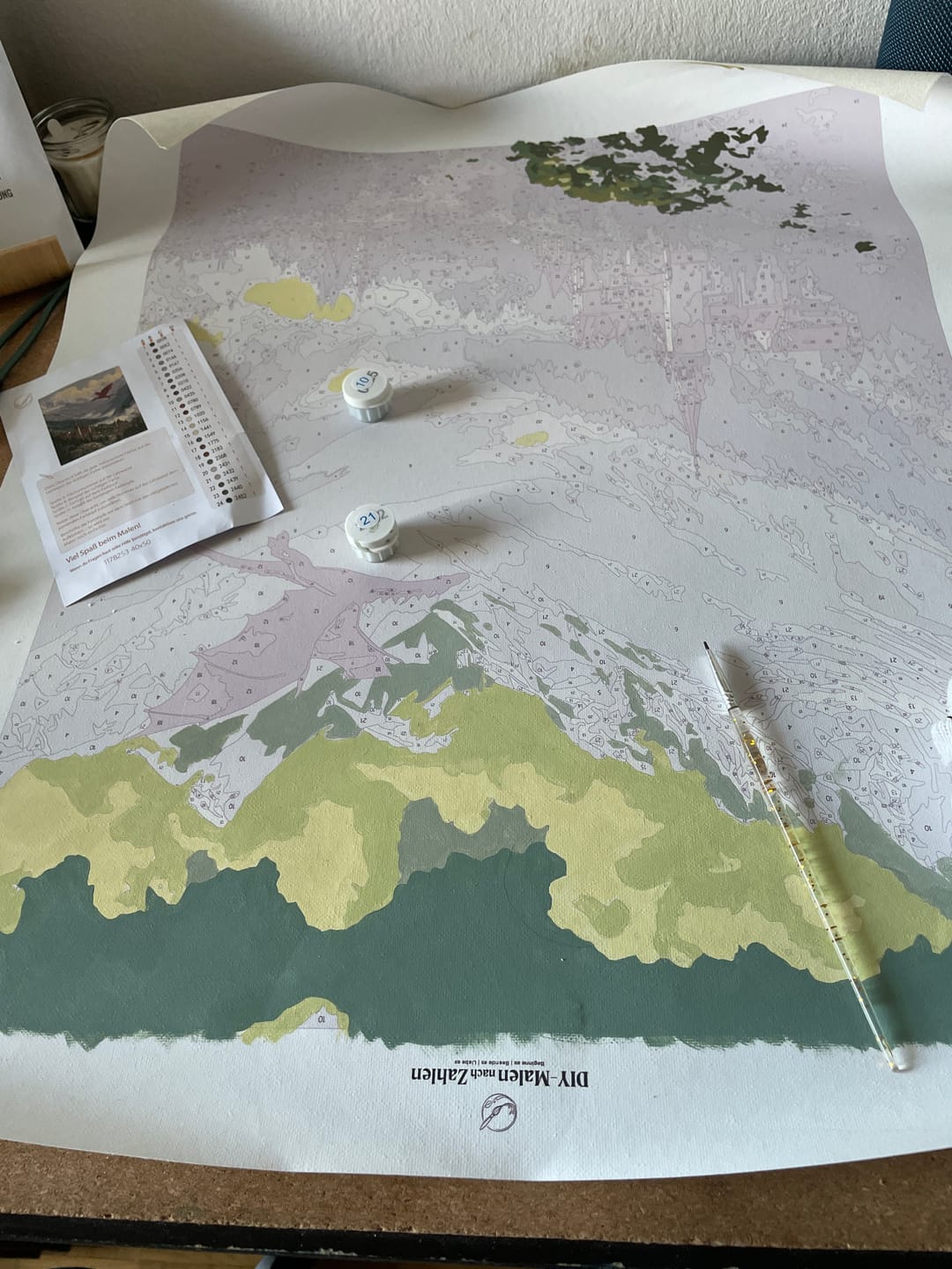 Customer photo review of Malen nach Zahlen - Tal der Drachen