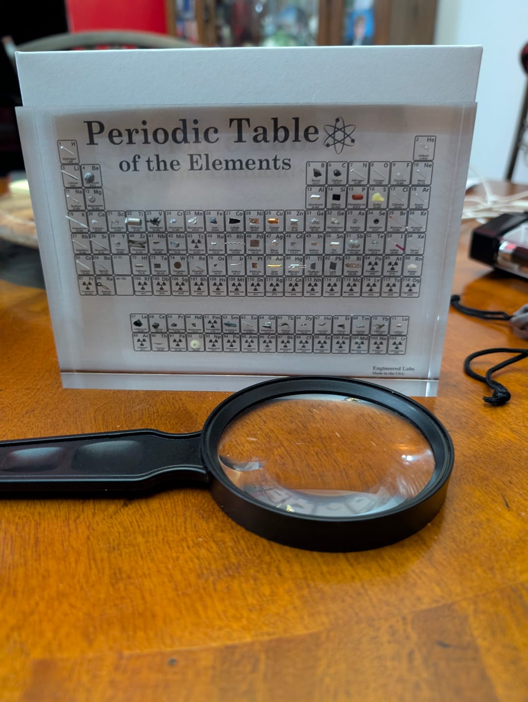 Customer photo review of Heritage Periodic Table: Collector's Edition 85 Elements (Defective)