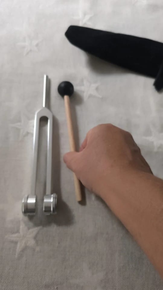 Customer photo review of Tanido — Diapasón 128 Hz para tu ritual de calma diaria