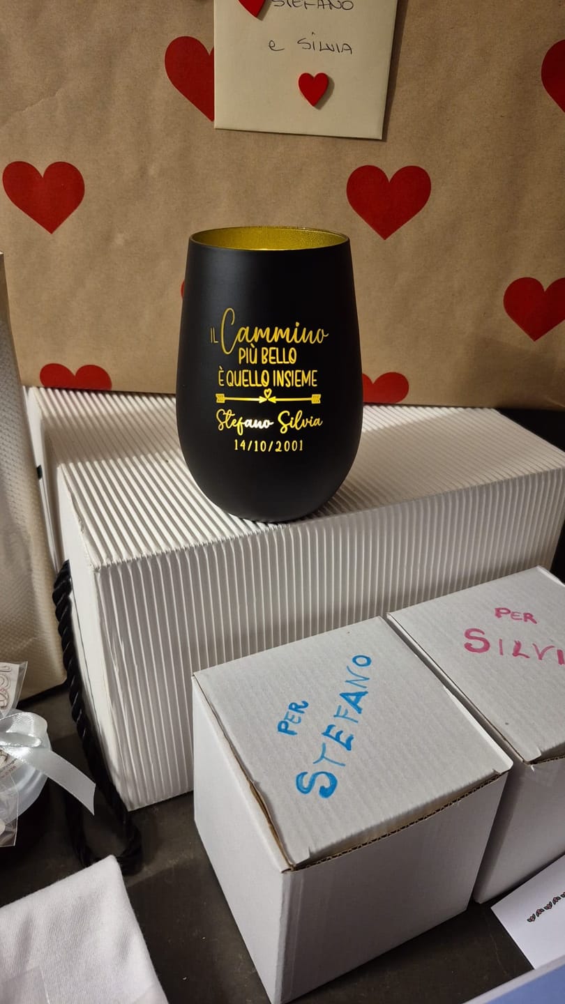 Customer photo review of Cammino Insieme – Lanterna personalizzata per coppie