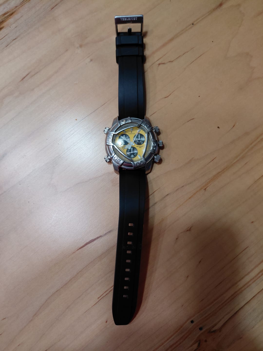 Customer photo review of Black FKM Rubber Strap