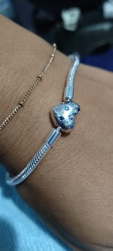 Customer photo review of Pulsera Corazón Noche Estrellada