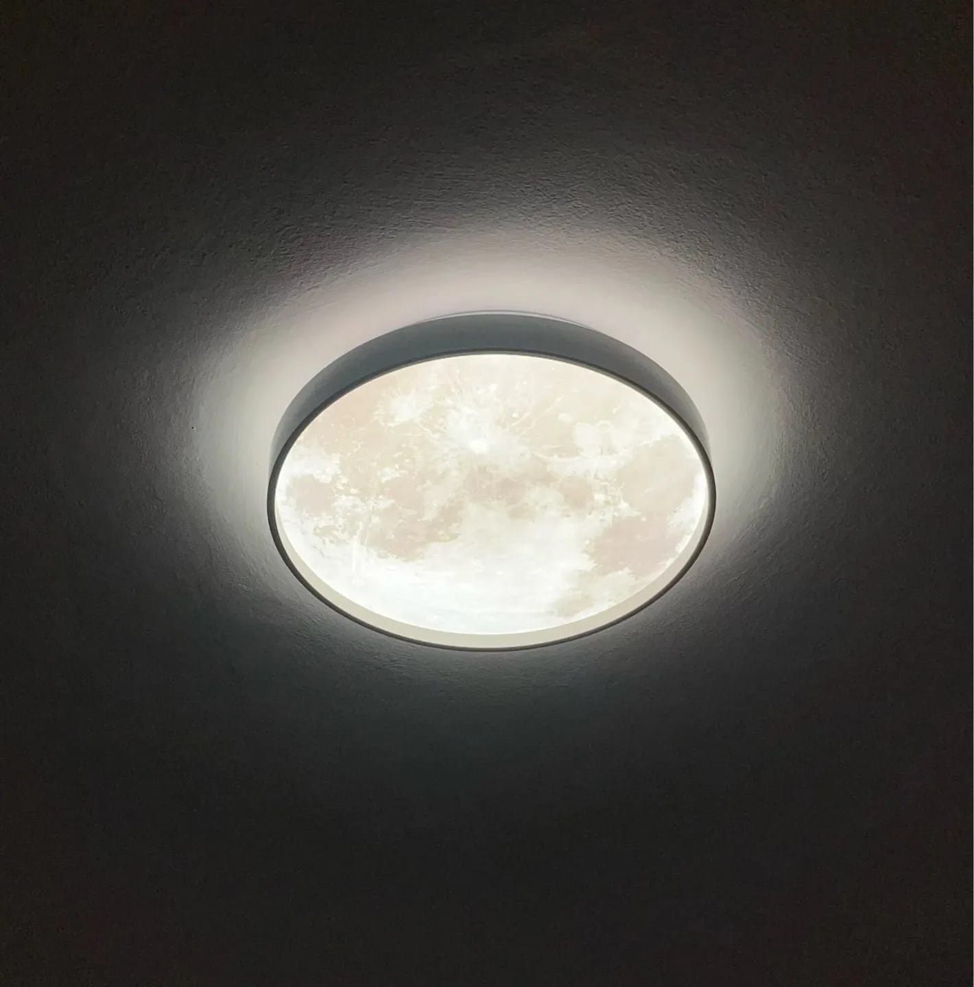 Customer photo review of Full Moon Flush Mount Ceiling Light, Round LED, 25–32 cm