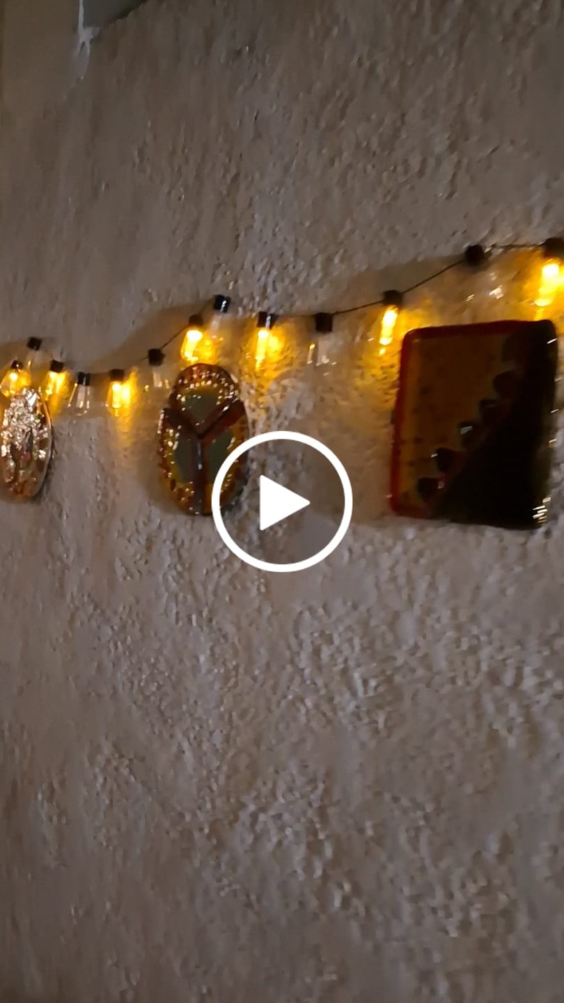 Customer video review of Guirnalda Luces Led Edison 5Mts con Panel Solar