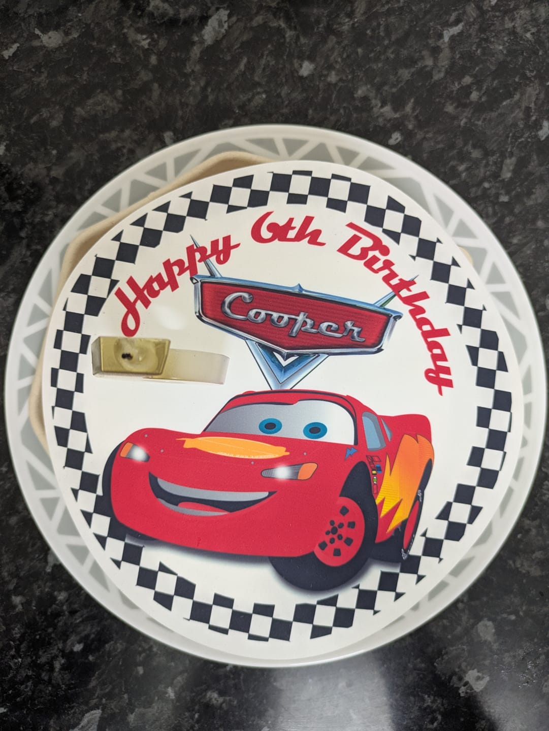Customer photo review of Cars - Edible Icing Toppers