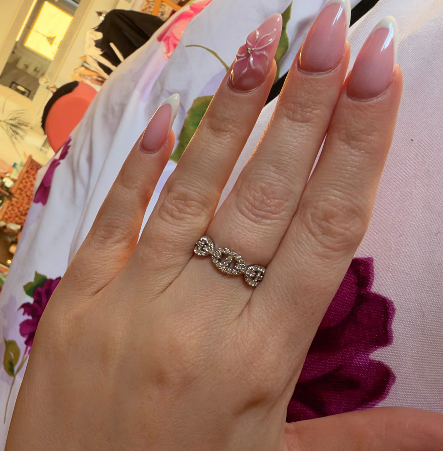 Customer photo review of Pave Flow Deluxe Ring 14K Vergoldet