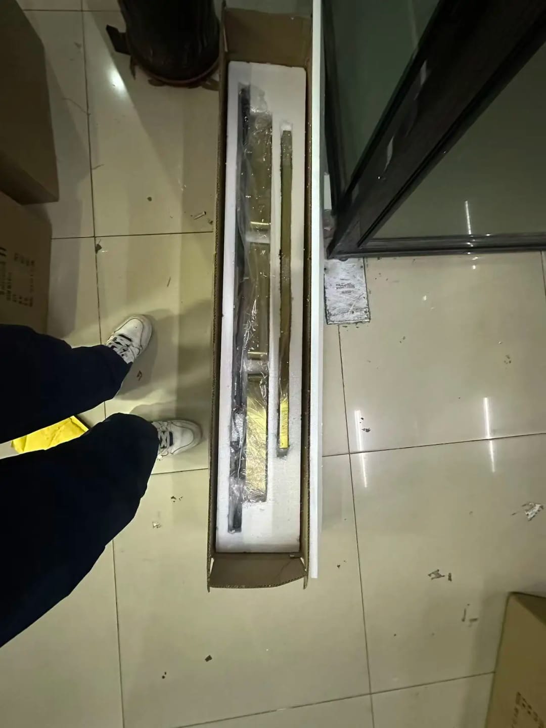 Customer photo review of Aldevra Modern Linear LED Chandelier