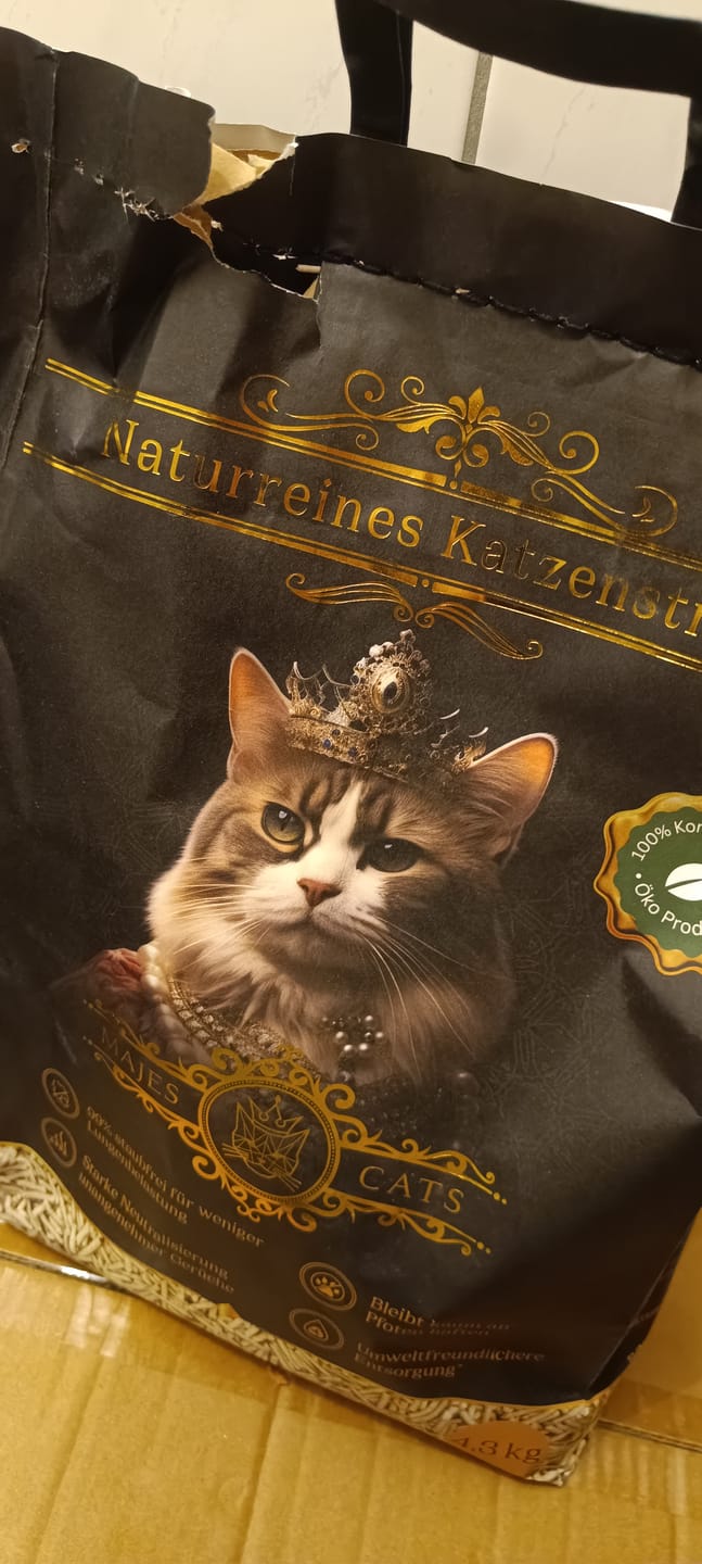 Customer photo review of Naturreines Katzenstreu