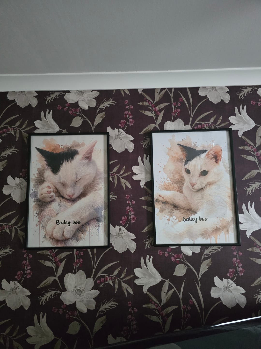 Customer photo review of Personalised Poster - Watercolour Realistic Portrait