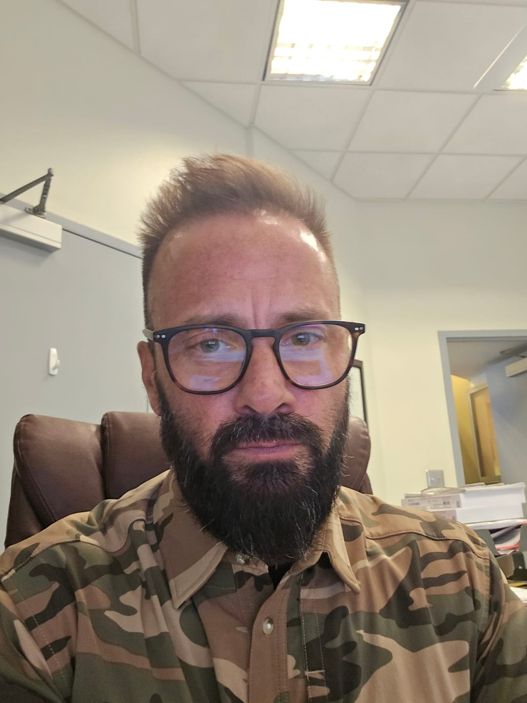 Customer photo review of Beard Balm with Kaolin Clay – Sensitive Skin, Natural, 2oz
