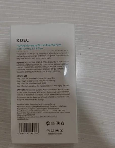 Customer photo review of AQUALYA Korean Hair Serum – Stronger-Looking Hair from the Roots