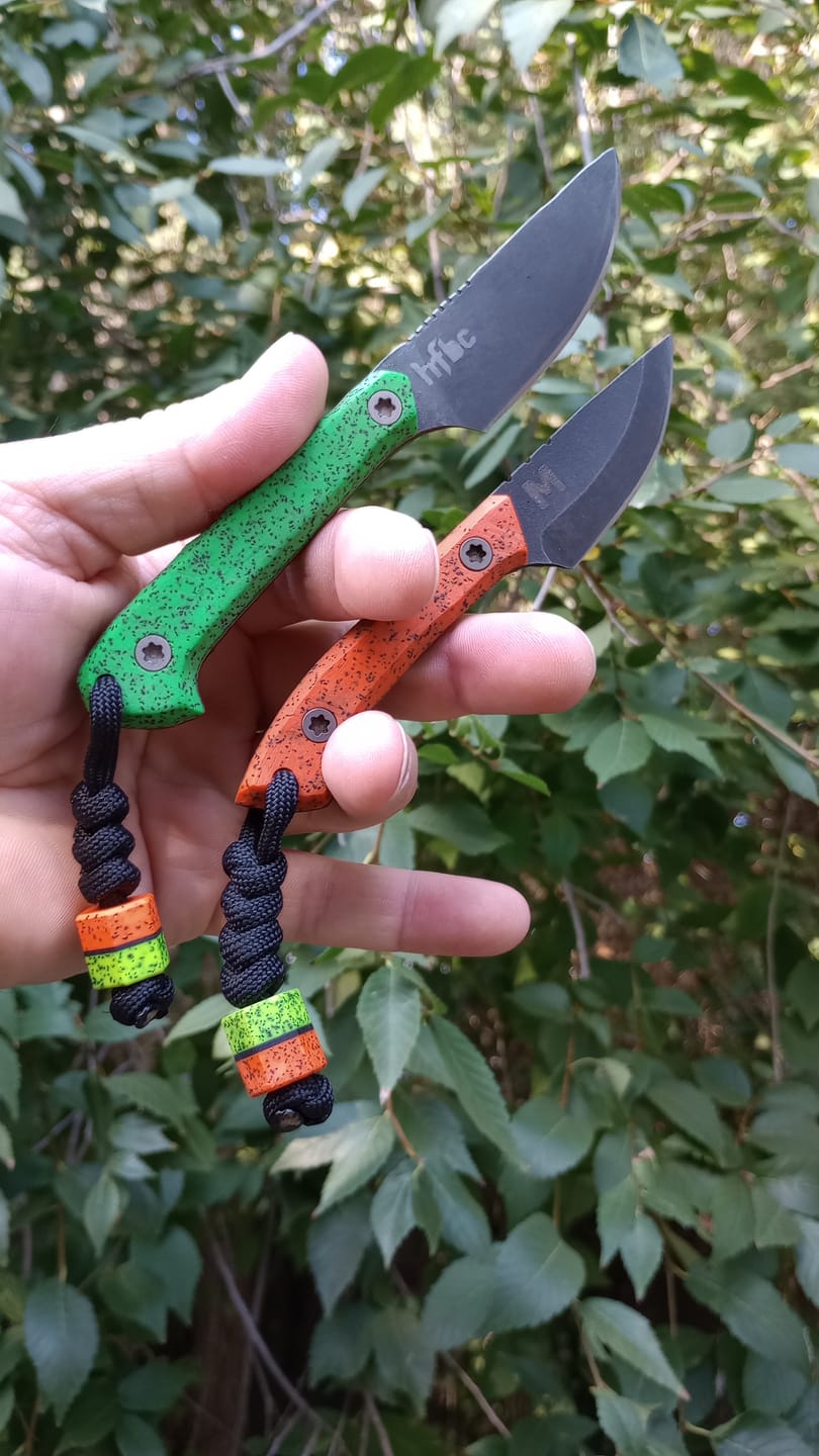 Customer photo review of NET Hex Lanyard Bead - Green & Orange