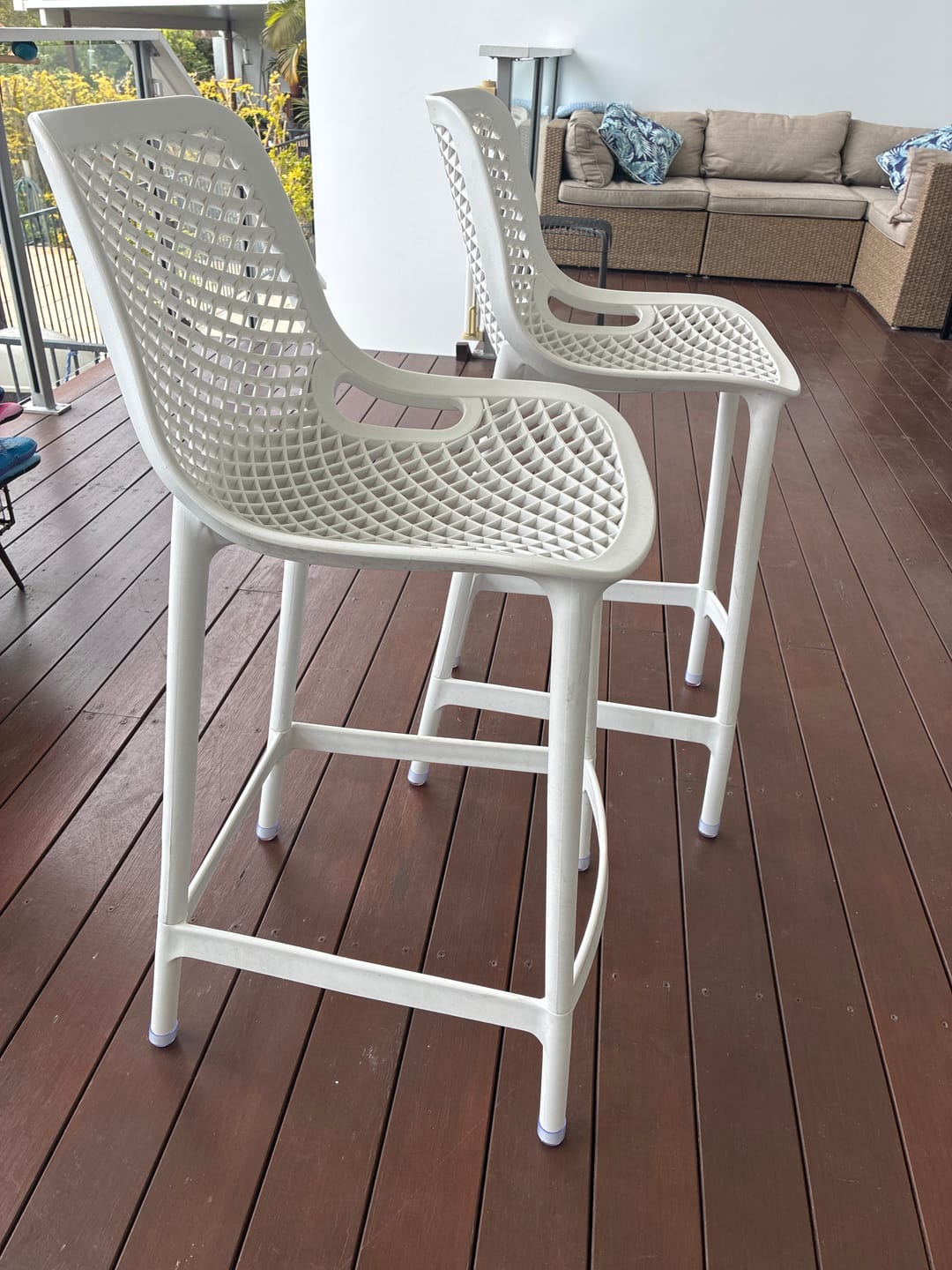 Customer photo review of Round Felt Silicone Chair Leg Protectors | Extra-Durable Chair Floor Protectors