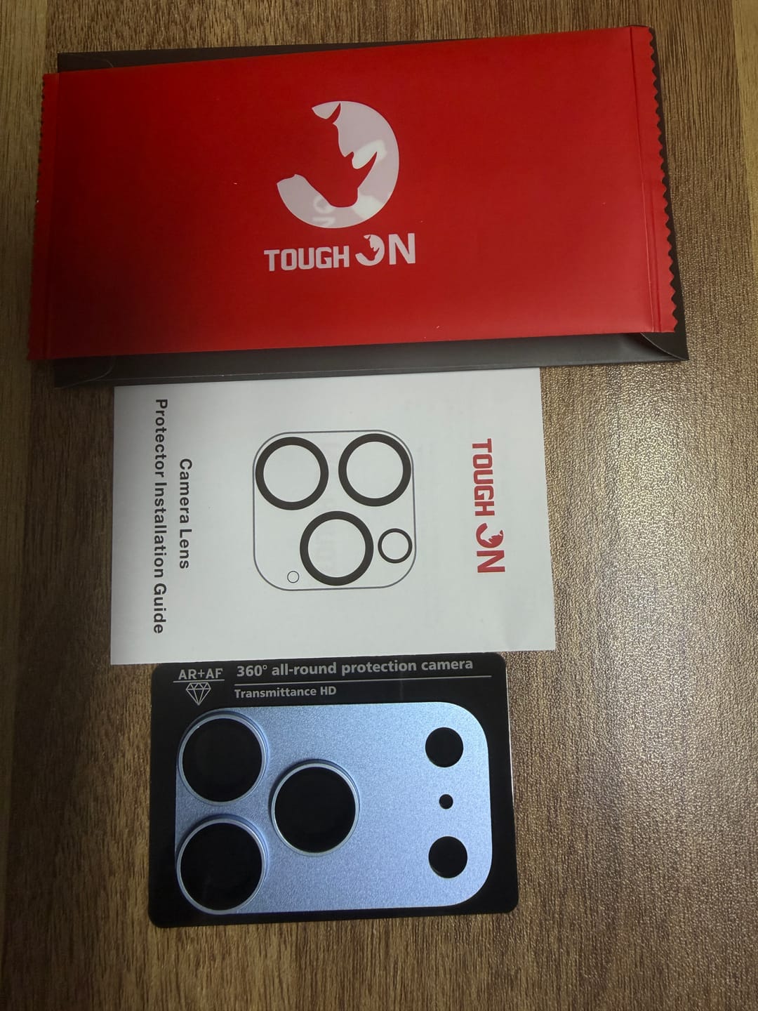Customer photo review of Tough On Rear Camera Protector Matte Metal for iPhone