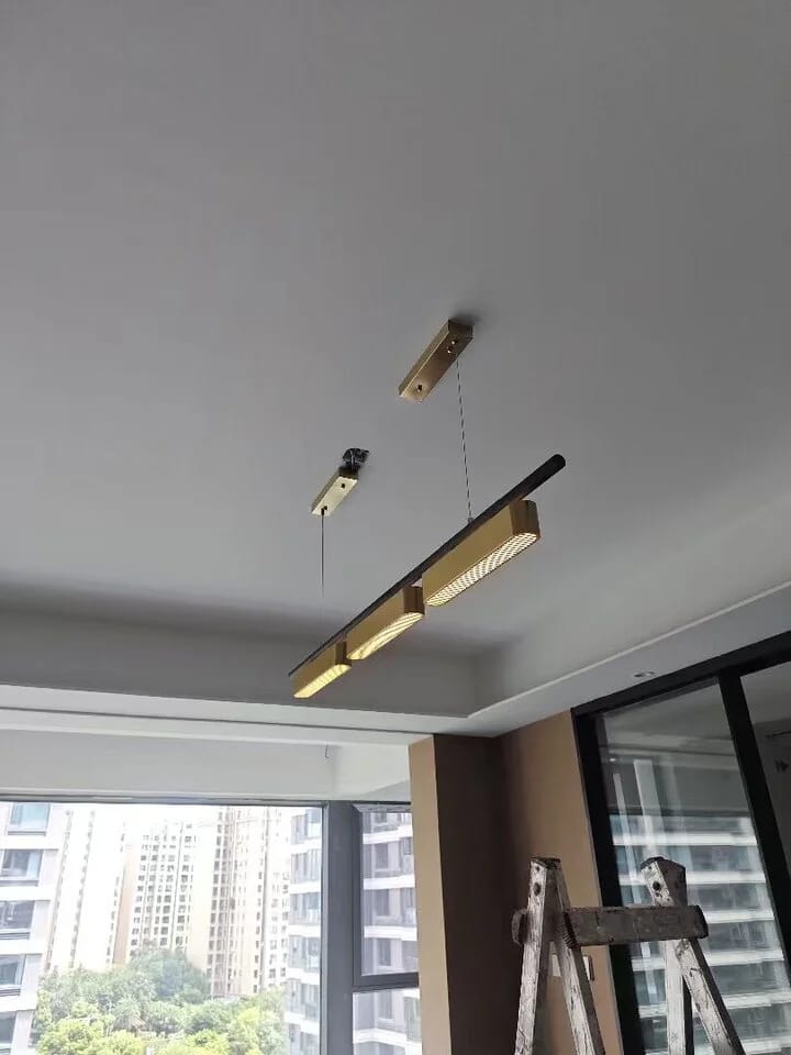 Customer photo review of Aldevra Modern Linear LED Chandelier