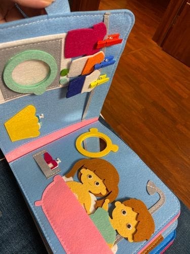 Customer photo review of Montessori Book™- Interactive Educational Book