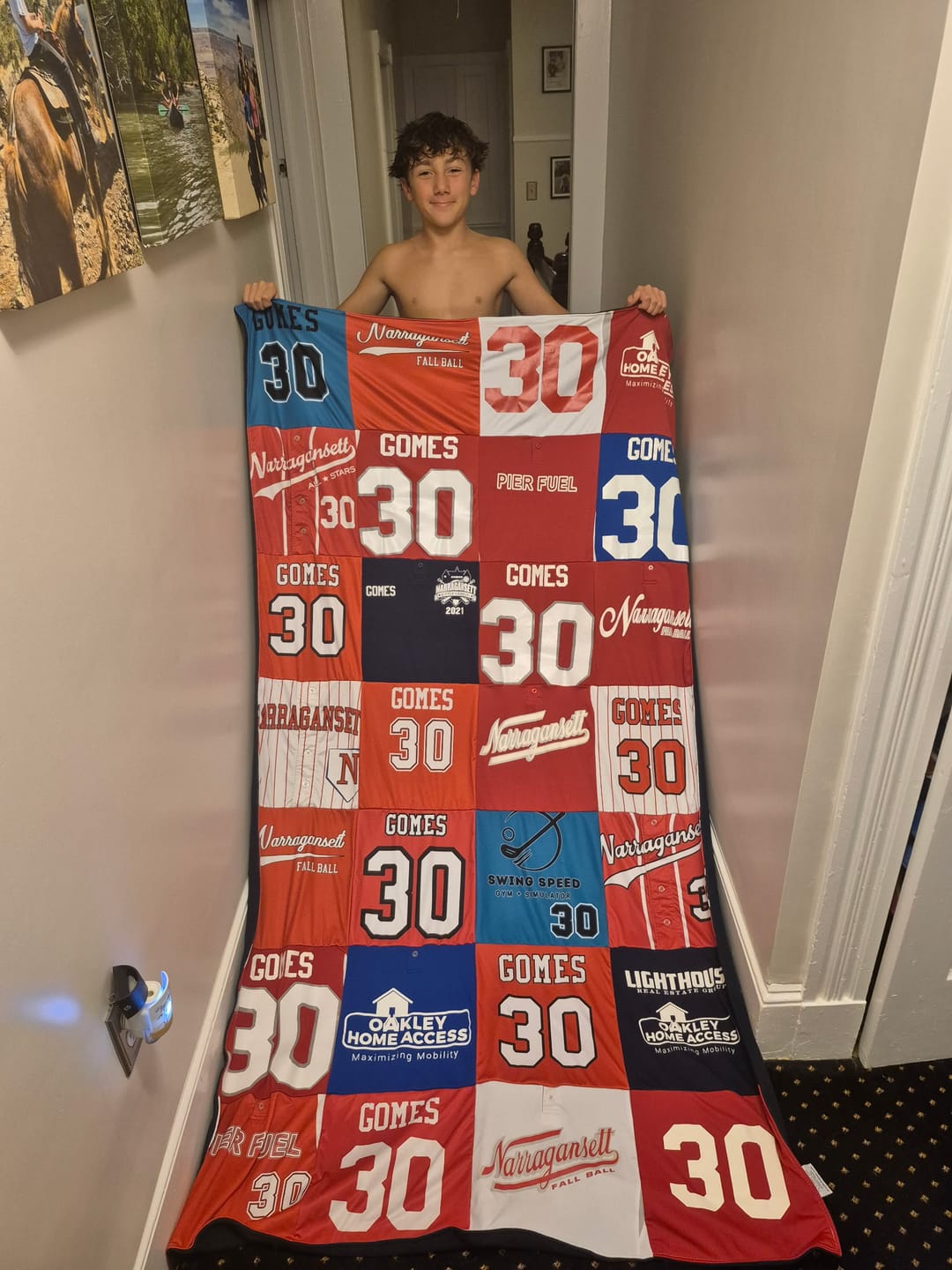 Customer photo review of Project Repat T-Shirt Quilt