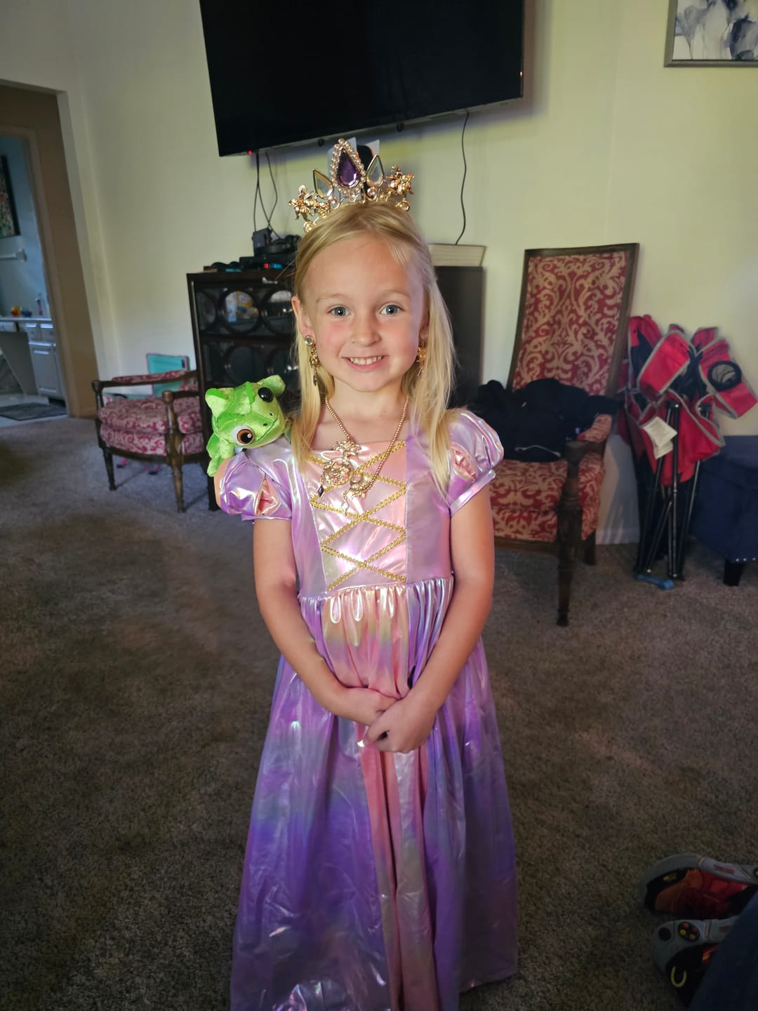 Customer photo review of Metallic Rapunzel Maxi