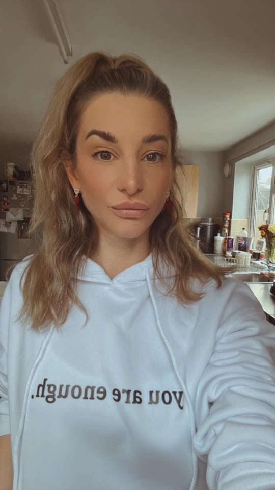 Customer photo review of Dear Person Behind Me (You are enough) Hoodie