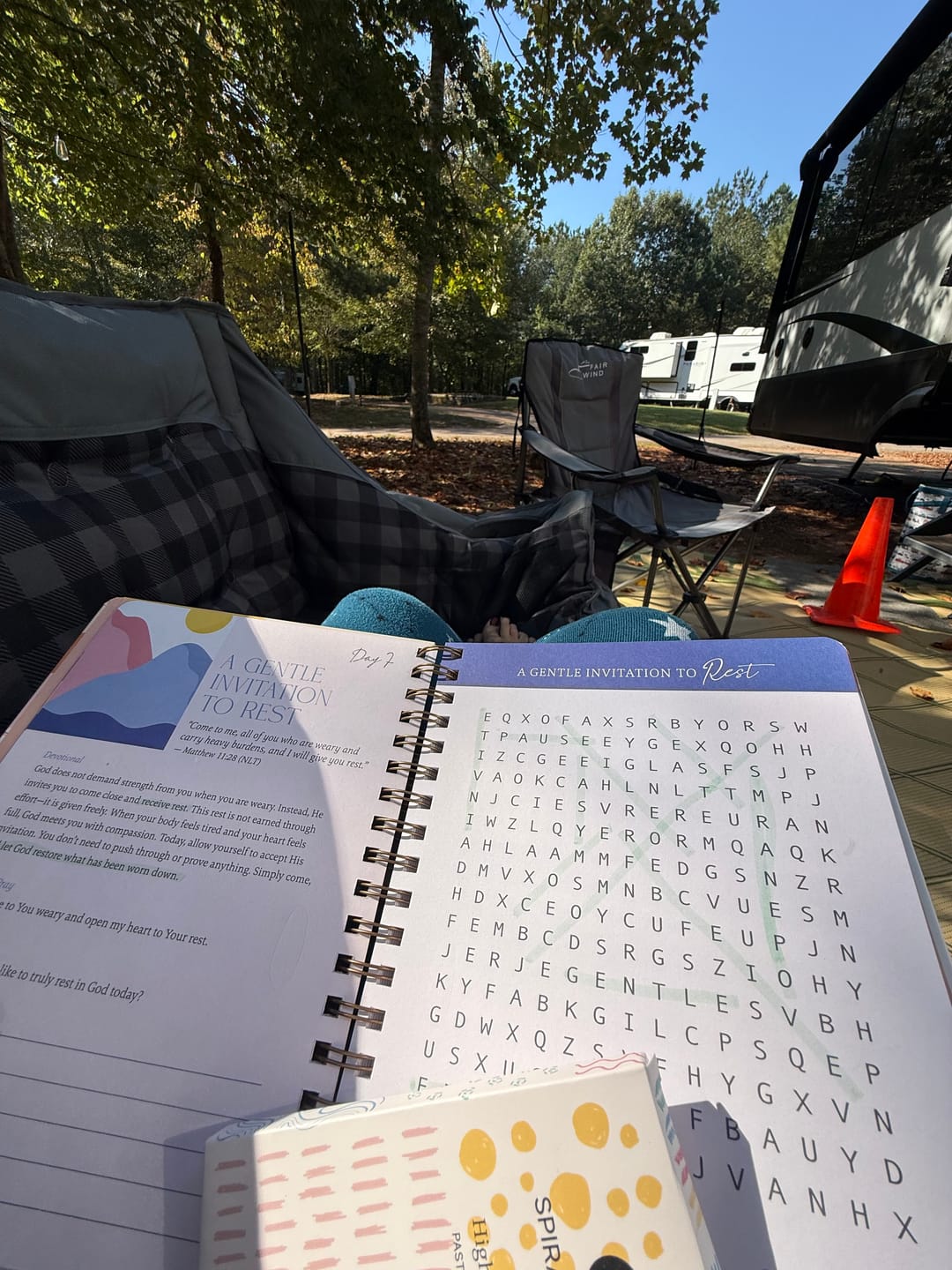 Customer photo review of Be Still: Word Search Devotional for Peace & Rest in God