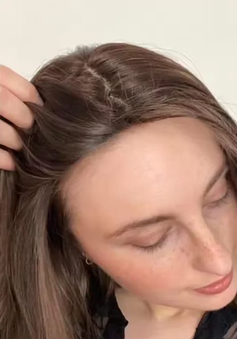 Customer photo review of AQUALYA Korean Hair Serum – Stronger-Looking Hair from the Roots