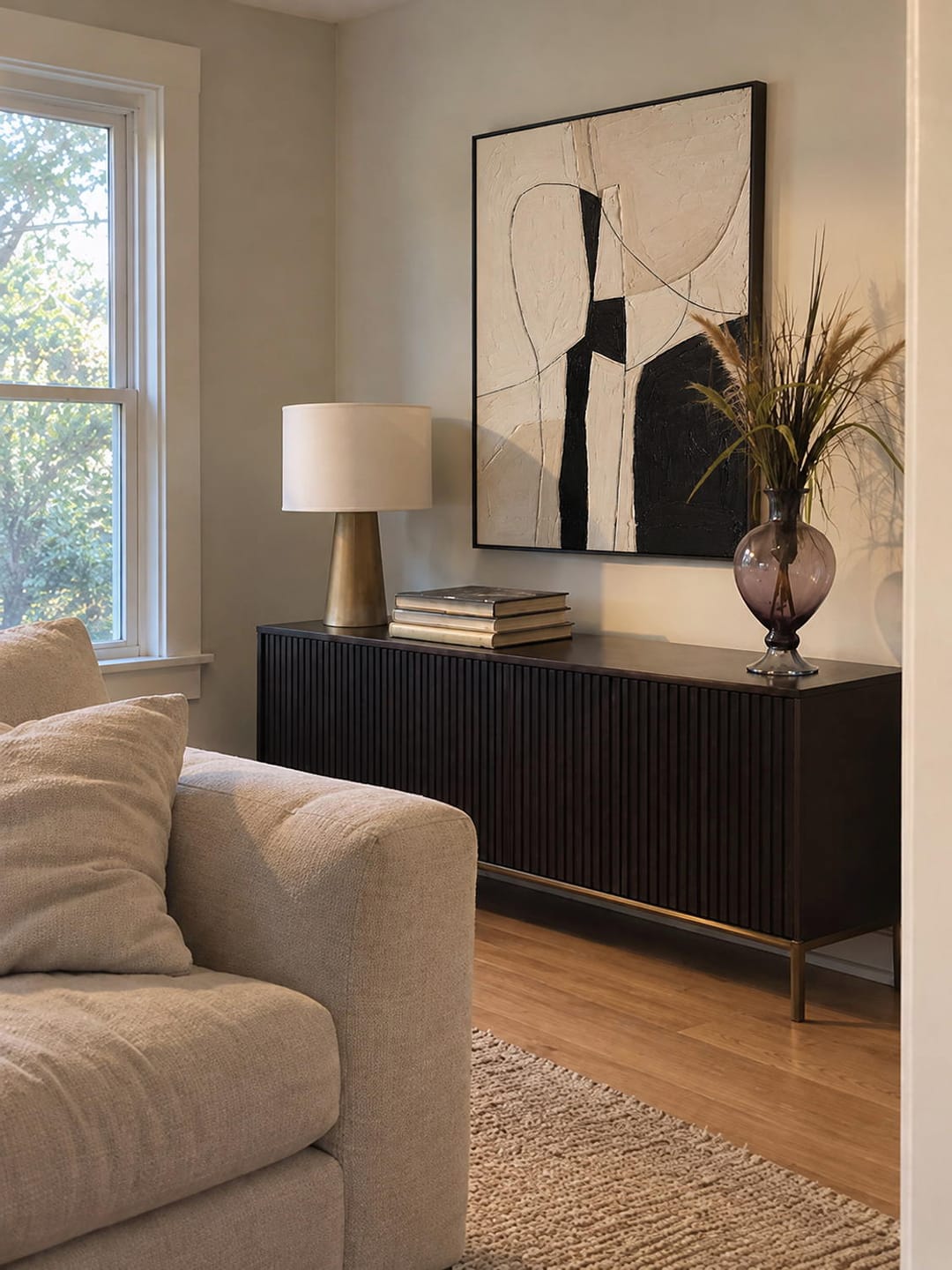 Customer photo review of Time Drawn Softly — Abstract Wall Art