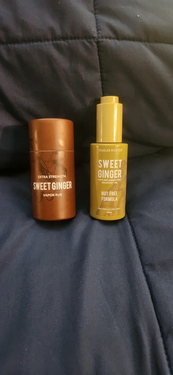 Customer photo review of Sweet Ginger Vapor Rub Stick