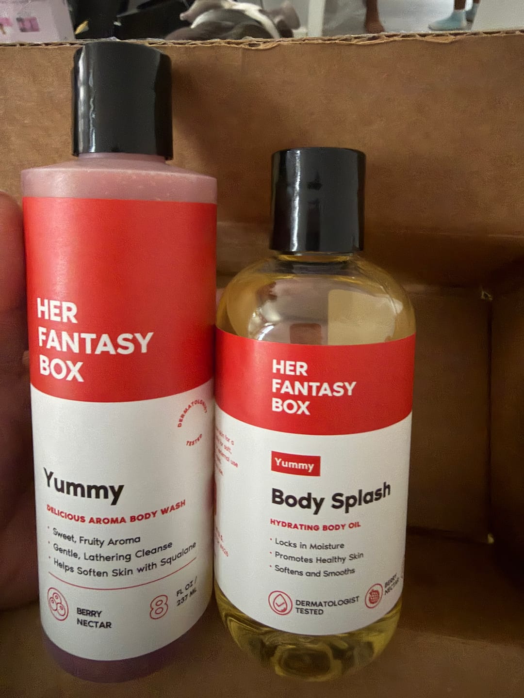 Customer photo review of Yummy Organic Body Wash - Hydrating & Juicy Daily Use