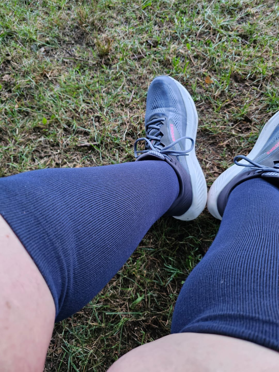 Customer photo review of Flowers Gravel Compression Socks