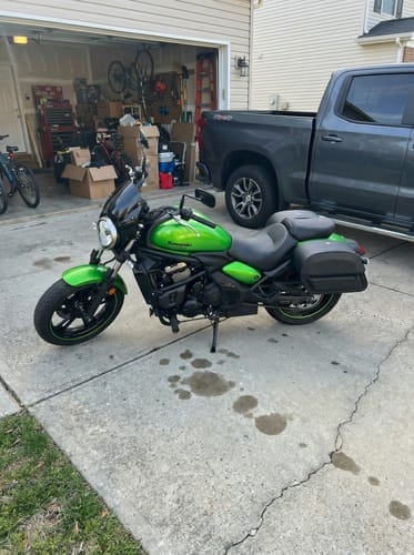 Customer photo review of 28L - Pantheon Medium Quick Mount Kawasaki Vulcan S VN650 Motorcycle Saddlebags