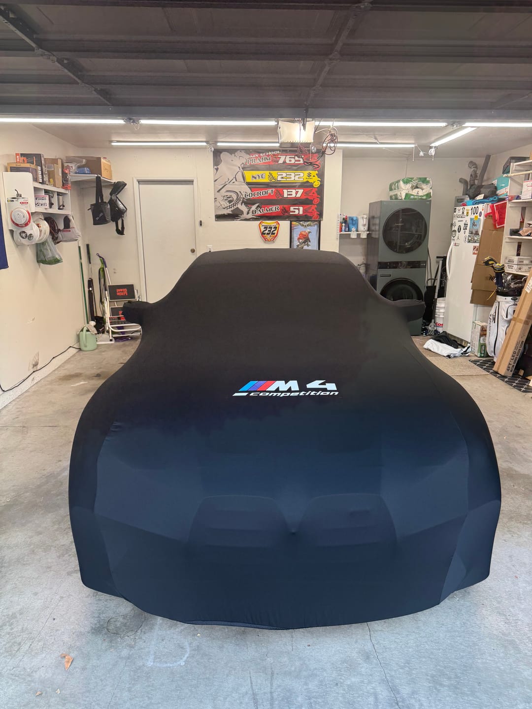 Customer photo review of CUSTOM INDOOR CAR COVER FOR BMW