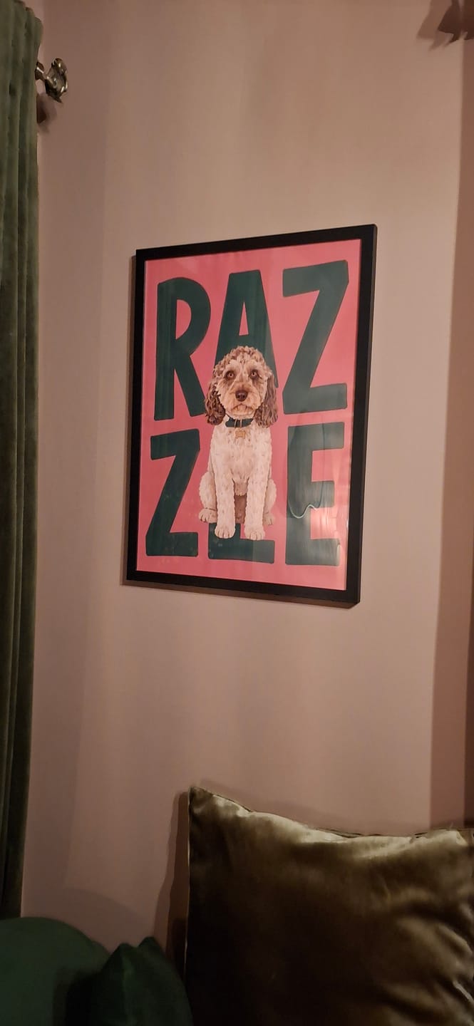 Customer photo review of Personalised Poster - Big Name
