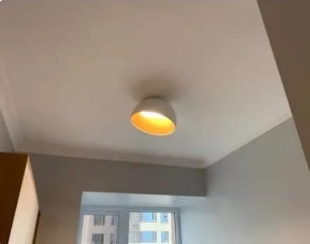 Customer photo review of Bowl Ceiling Light, Wood Grain Interior, 35–50 cm, LED