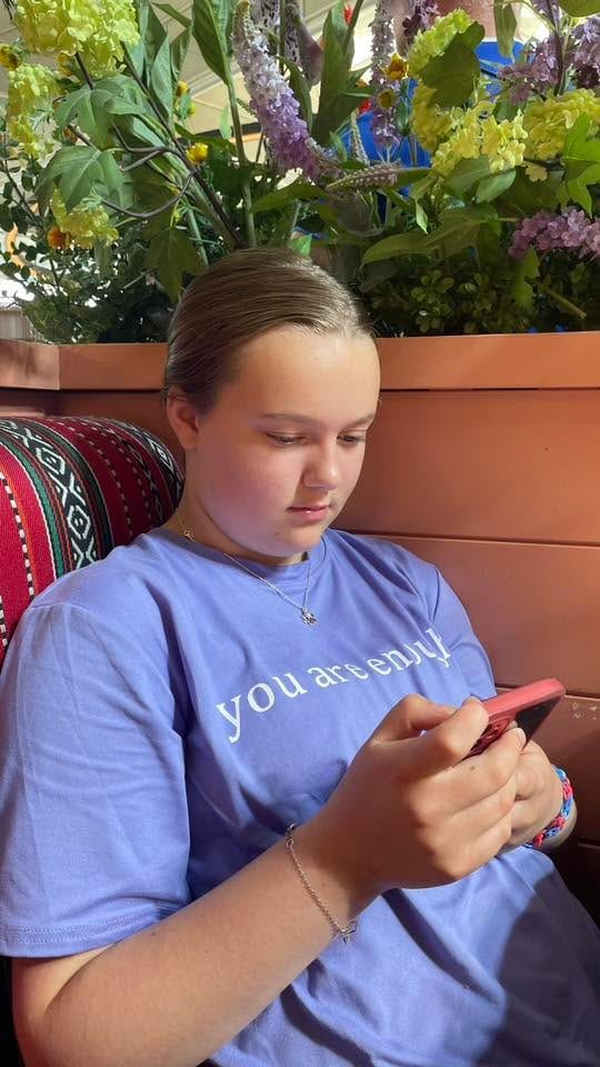 Customer photo review of Dear Person Behind Me (You are enough) Hoodie
