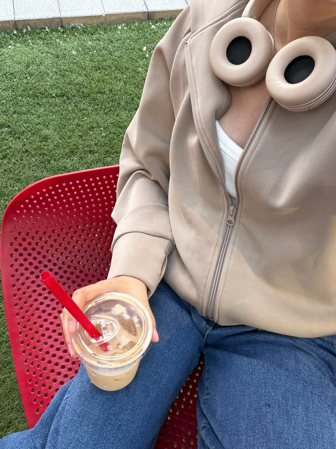 Customer photo review of Premium Loungewear Short Zip Up